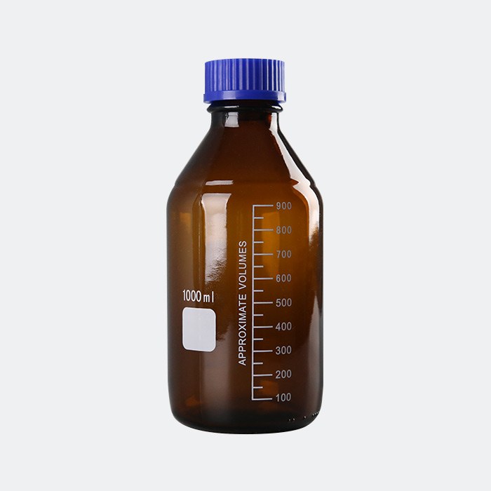 棕色蓝盖试剂瓶 GL45 1000mL 底径&times;全高（mm）：101&times;225