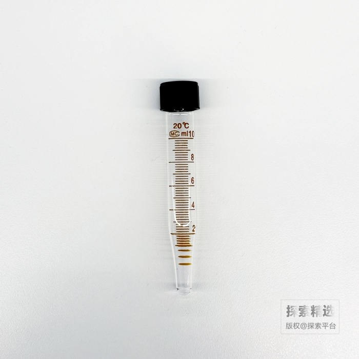 高硼硅玻璃 螺口刻度离心管 10ml 直径&times;长度：&phi;16.5&times;110mm