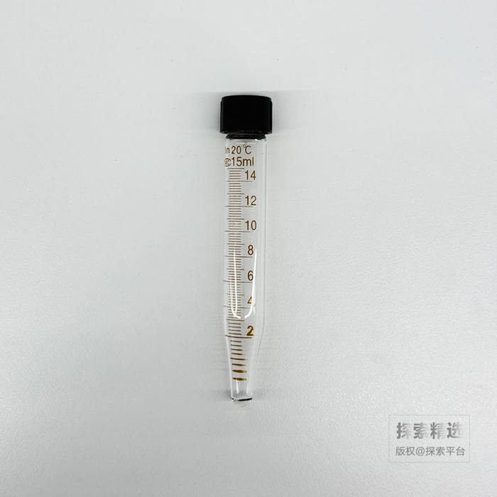 高硼硅玻璃 螺口刻度离心管 15ml 直径&times;长度：&phi;18&times;130mm