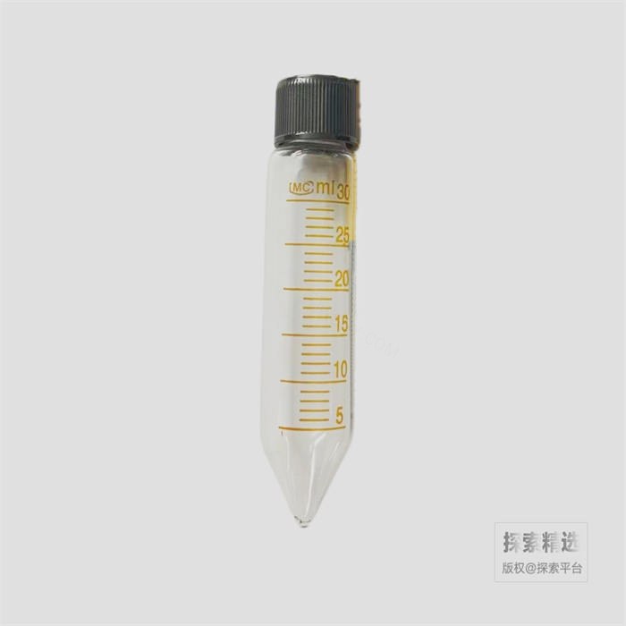高硼硅玻璃 螺口刻度离心管 30ml 直径&times;长度：&phi;27&times;115mm