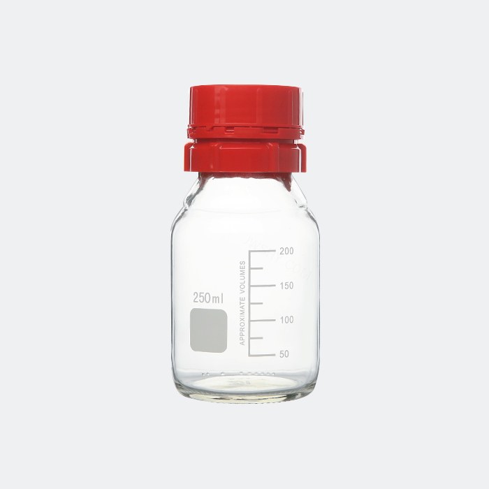 丁基锂瓶 透明 250mL 直径×高度：70×143mm 含盖垫 - ACESUN艾斯琳