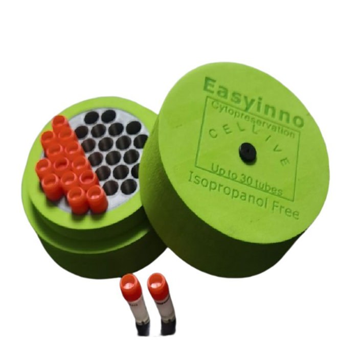 Easyinno 程序降温盒 适配1-3.5ml 高至7cm细胞冻存管 最大直径15mm 30孔