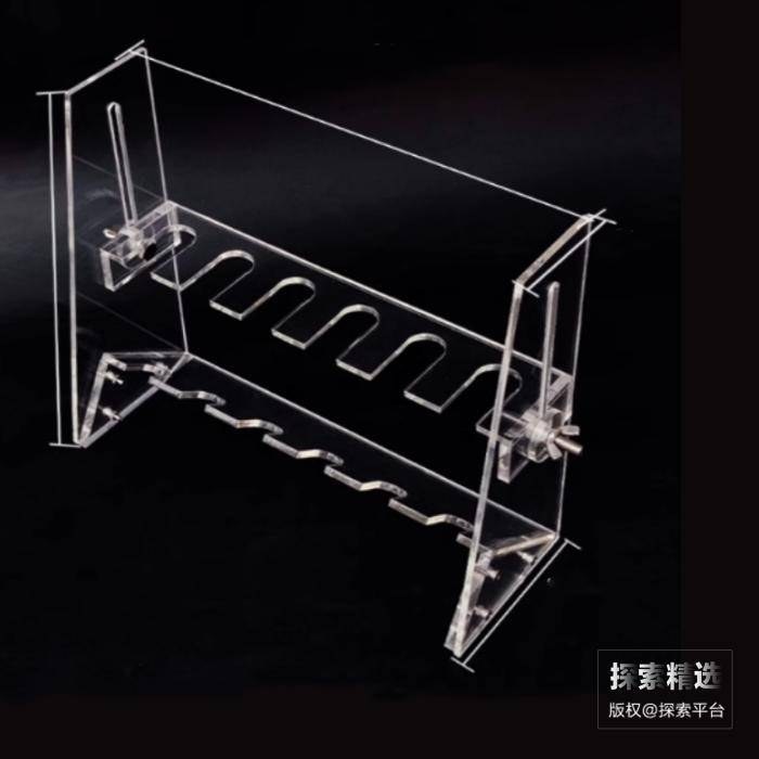 有机玻璃毛氏抽脂瓶架 6孔 适配02111231