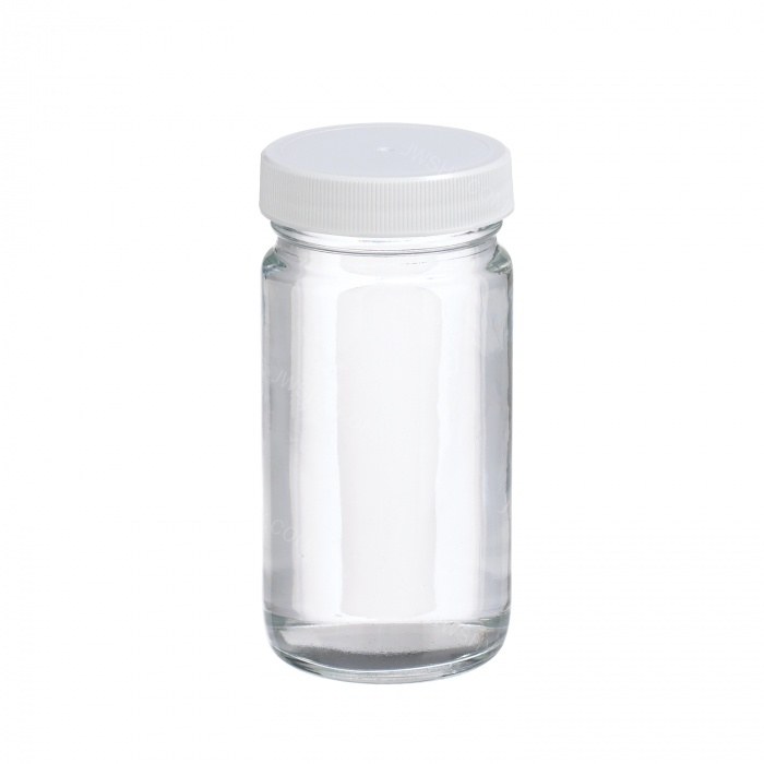 AC圆形瓶 钠钙玻璃 125ml 无色透明 带白色聚丙烯盖 PTFE表面的聚乙烯垫 48-400