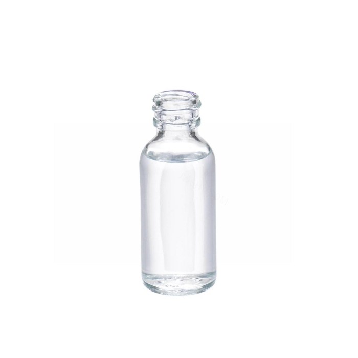 波士顿圆形瓶 钠钙玻璃 60ml 无色透明 带黑酚醛树脂盖 橡胶盖垫 20-400