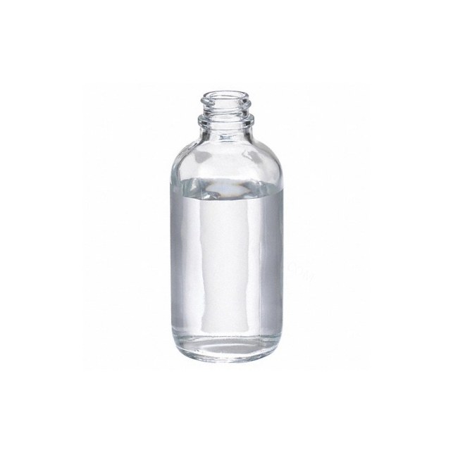 波士顿圆形瓶 钠钙玻璃 125ml 无色透明 带白色聚丙烯盖 聚乙烯瓶盖垫 22-400