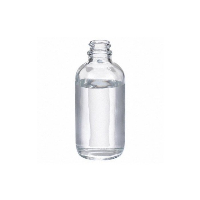 波士顿圆形瓶 钠钙玻璃 125ml 无色透明 带黑酚醛树脂盖 聚乙烯圆锥盖垫 22-400