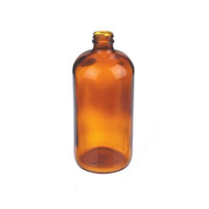 波士顿圆形瓶 钠钙玻璃 125ml 棕色 无盖 适配盖规格22-400