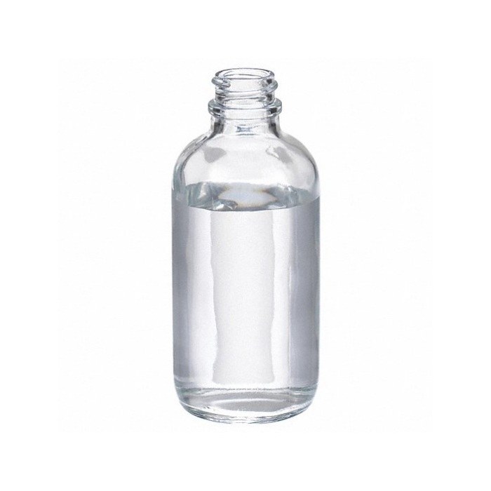 波士顿圆形瓶 钠钙玻璃 250ml 无色透明 带白色聚丙烯盖，PTFE表面的聚乙烯垫 24-400