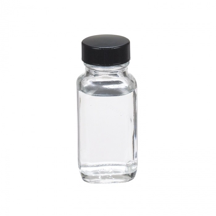 法国方形瓶 钠钙玻璃 60ml 无色透明 带黑酚醛树脂盖 橡胶垫 28-400