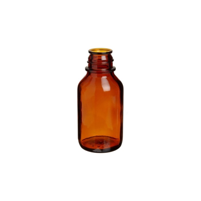 培养基瓶 硼硅玻璃 125ml 棕色 无盖 适配盖规格33-430