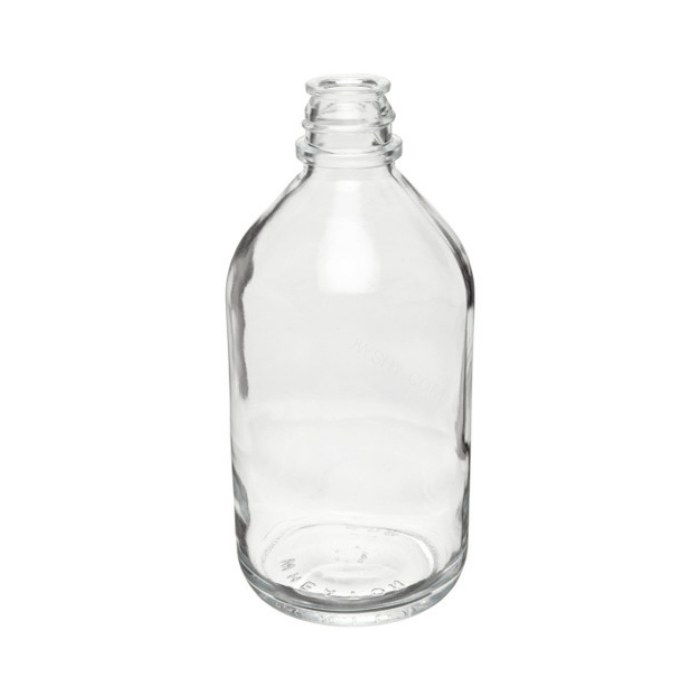 培养基瓶 硼硅玻璃 500ml 无色透明 带橡胶塞的酚醛树脂盖（可高压灭菌）33-430