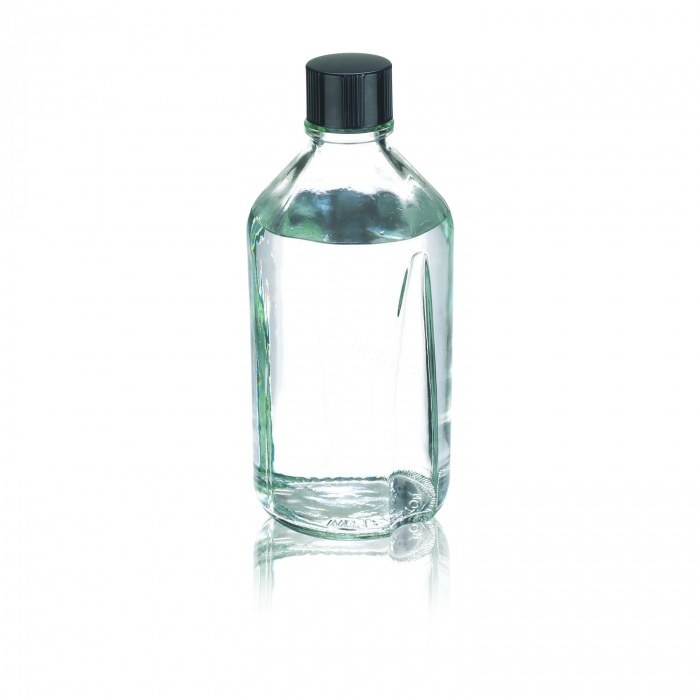 培养基瓶 硼硅玻璃 1000ml 无色透明 带橡胶塞的酚醛树脂盖（可高压灭菌）38-430