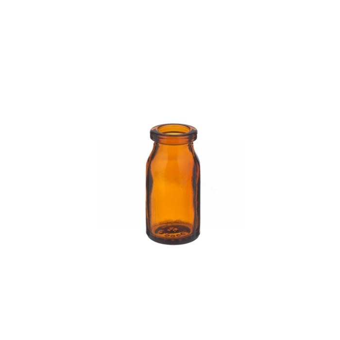 血清瓶 硼硅玻璃 5ml 棕色 瓶口外径20mm 无盖 - Wheaton