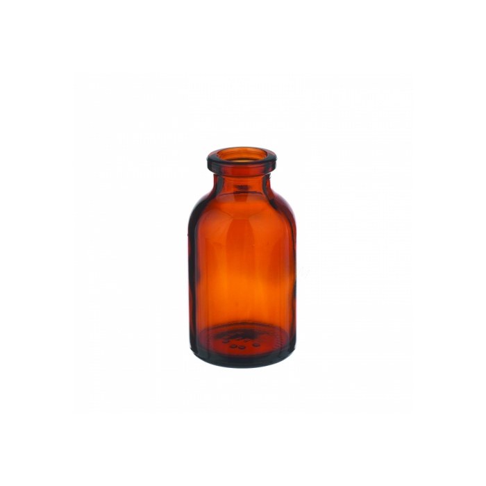 血清瓶 硼硅玻璃 20ml 棕色 瓶口外径20mm 无盖