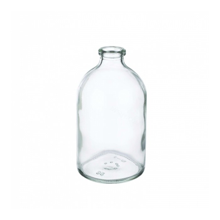血清瓶 硼硅玻璃 100ml 无色透明 瓶口外径20mm 无盖