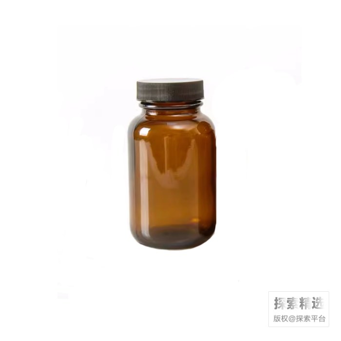棕色大口样品瓶 120ml 黑色瓶盖 四氟垫片 外径&times;高度：53&times;95mm
