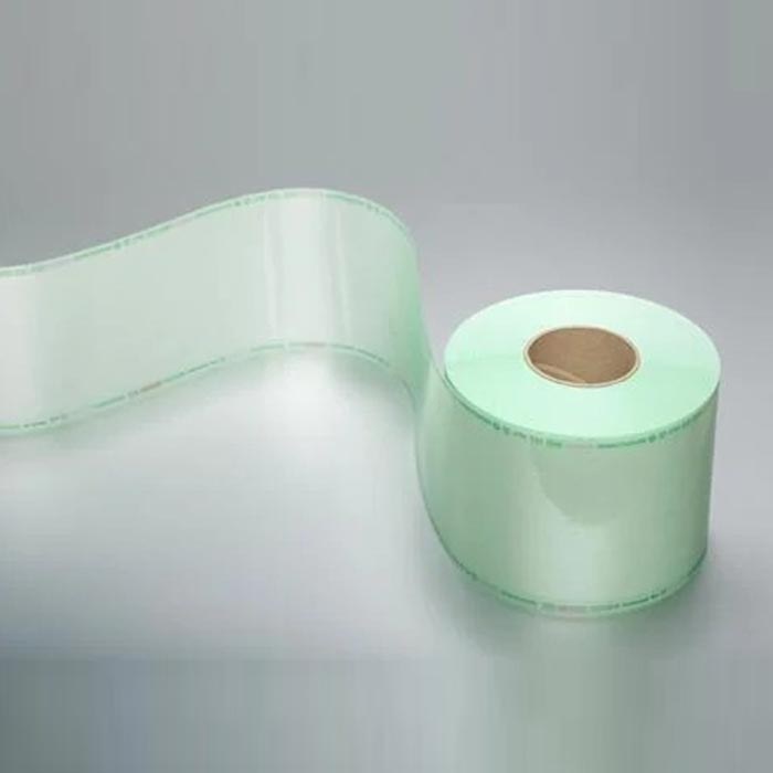 高压蒸汽/环氧乙烷灭菌用透明平卷袋 带灭菌指示 100mm×200m - Wipak/威派克