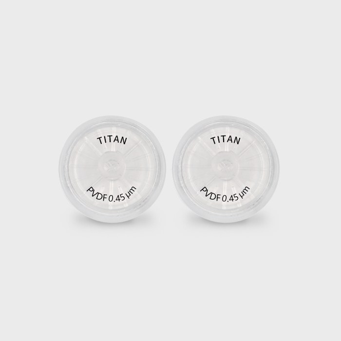 罐装焊接型双膜针头式滤器 疏水聚偏氟乙烯（PVDF）0.45um 25mm