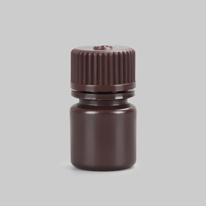塑料广口试剂瓶，HDPE，4ml，棕色，无酶，免洗，防漏设计无内盖，大包装，未灭菌