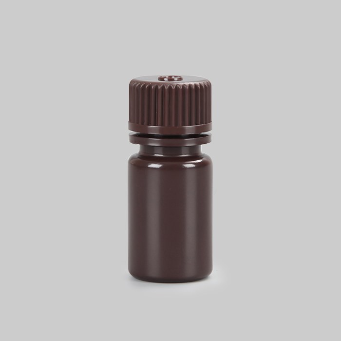 塑料广口试剂瓶，HDPE，15ml，棕色，无酶，免洗，防漏设计无内盖，大包装，未灭菌