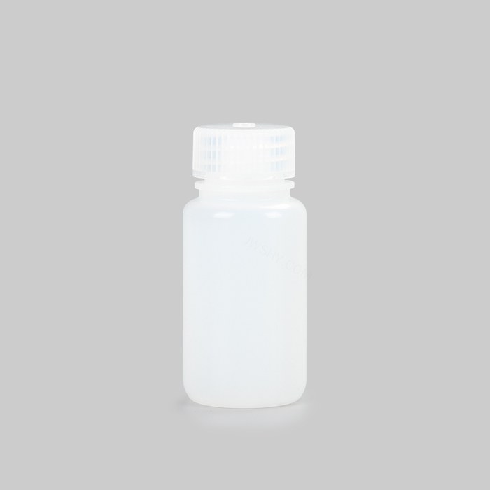 塑料广口试剂瓶，HDPE，60ml，本白，无酶，免洗，防漏设计无内盖，大包装，灭菌