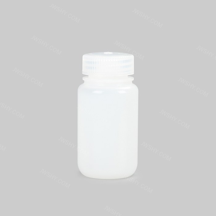 塑料广口试剂瓶，HDPE，125ml，本白，无酶，免洗，防漏设计无内盖，大包装，灭菌
