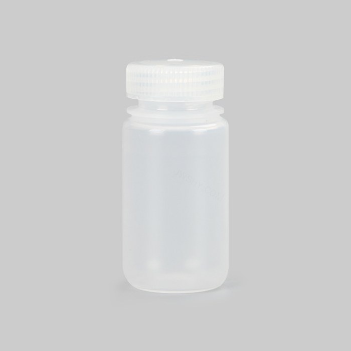 塑料广口试剂瓶，PP，125ml，透明，无酶，免洗，防漏设计无内盖，大包装，未灭菌 - Titan/玖梧供应链