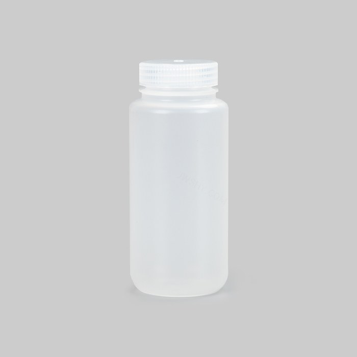 塑料广口试剂瓶，PP，500ml，透明，无酶，免洗，防漏设计无内盖，大包装，未灭菌