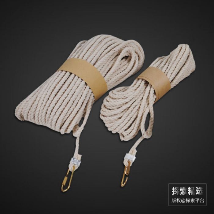 石油采样器专用棉绳 内置铜线 含铜扣 20m