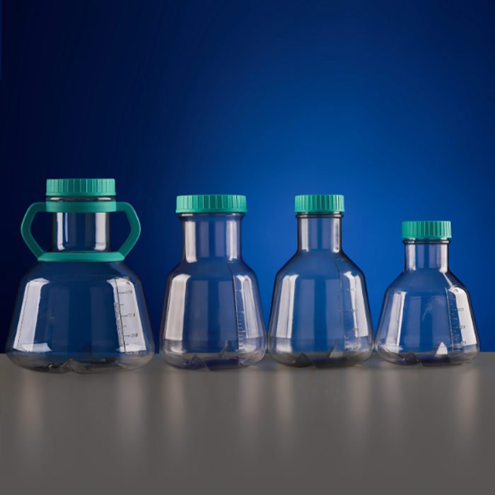 高效摇瓶，3000ml，密闭盖，PC，带挡板，灭菌，TriSteri超低微粒，三层袋装