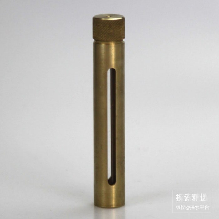 耐压石油气体玻璃取样瓶 10ml 黄铜外壳 - 玖梧精选