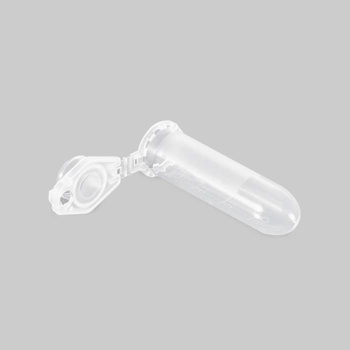 2.0mL 离心管，双重卡扣盖，低吸附，透明，已灭菌 无DNASE/RNASE/蛋白酶/致热源