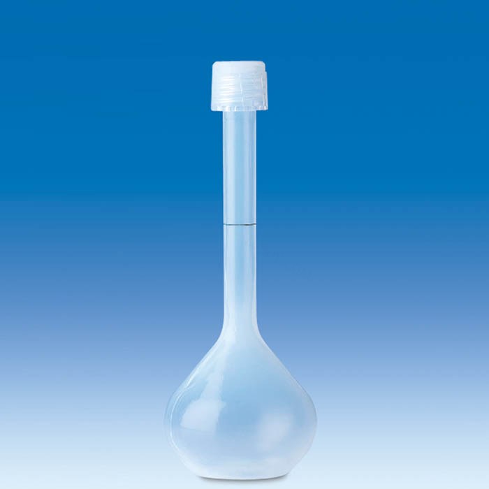 容量瓶 PFA材质 10ml A级 带螺旋盖 螺口规格GL 18 透明 - Vitlab