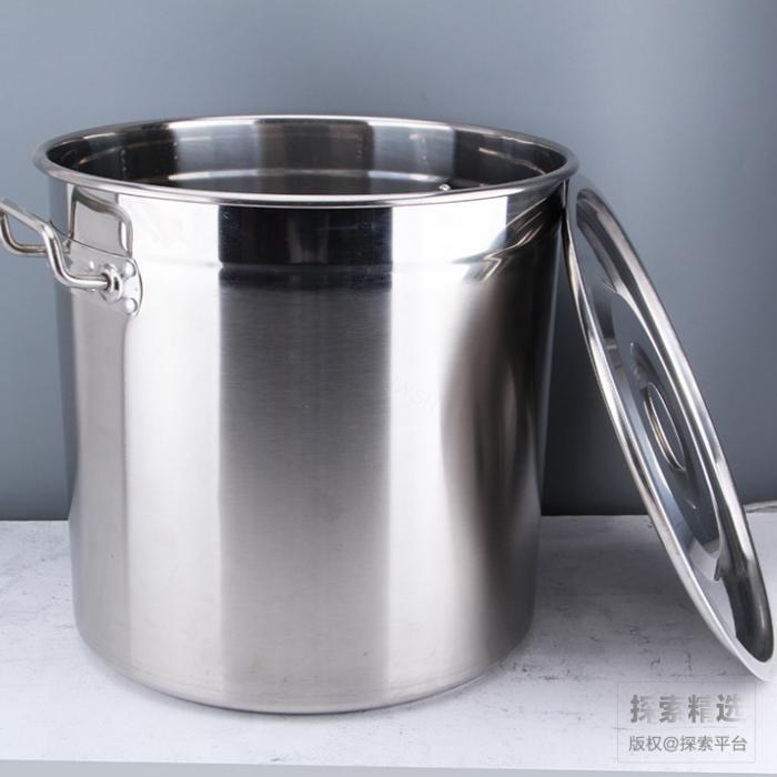 双耳带盖不锈钢桶 60cm 163L