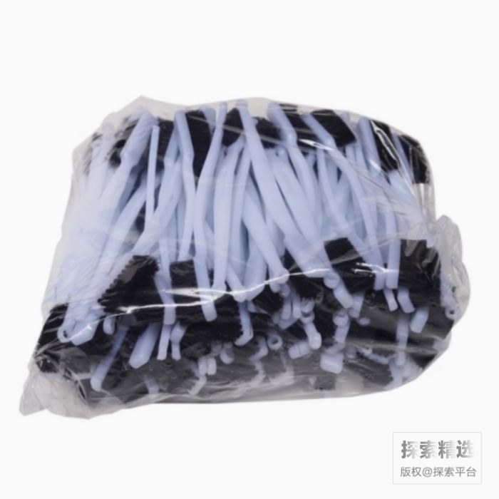 牙刷式胶刷 白柄黑毛