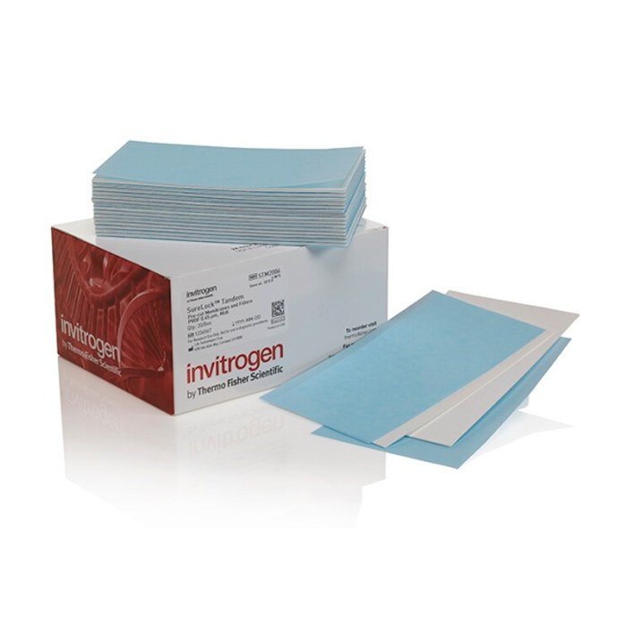 SureLock Tandem 中型预切膜和滤纸 0.45um PVDF 14cm&times;8.6cm