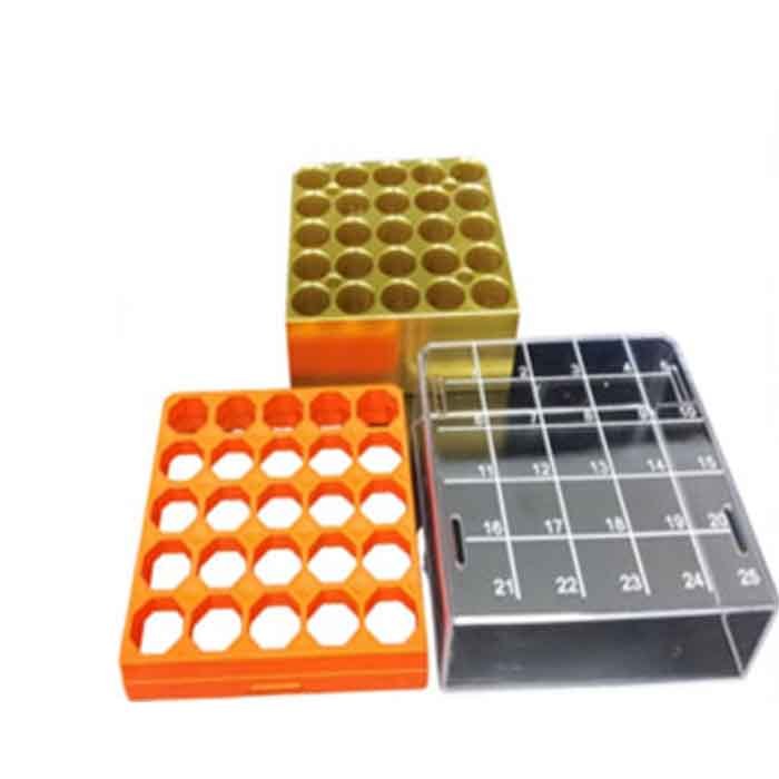 Easyinno 25孔液氮控温冻存盒 适配1-2ml细胞冻存管 高至4cm 最大直径12.5mm
