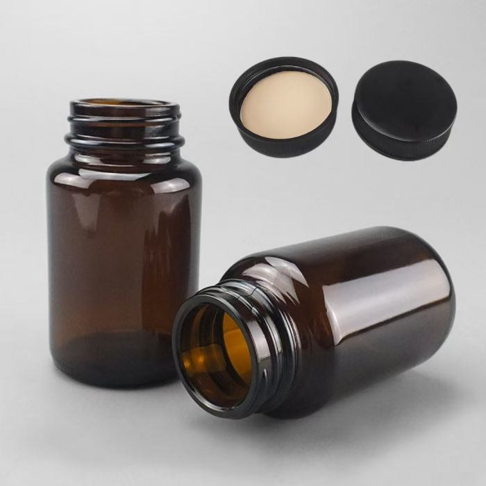 高档玻璃试剂瓶 棕色 GL38螺口 100ml 口内径&times;直径&times;高度：29&times;48&ti…