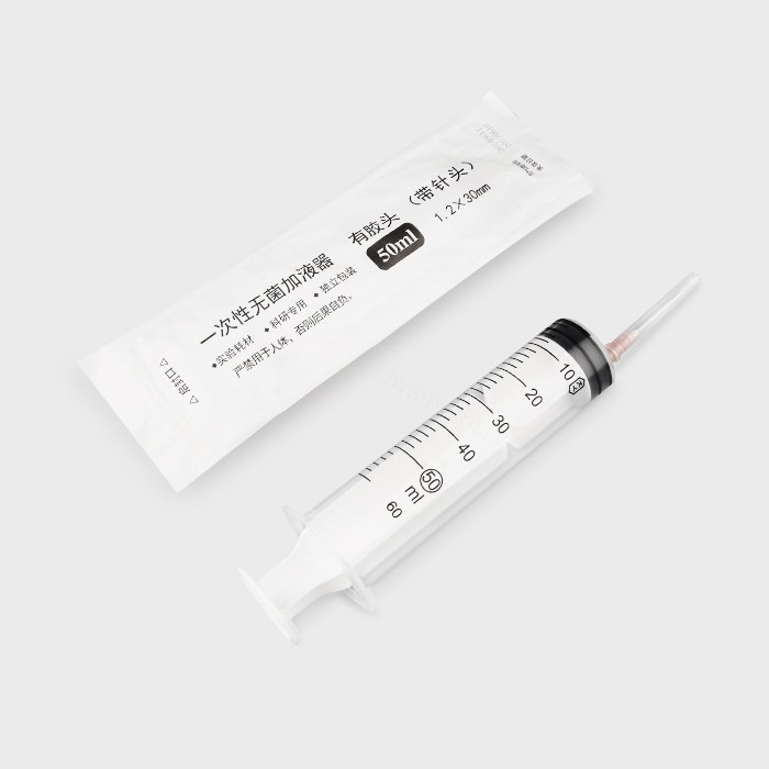 实验耗材 一次性无菌加液器 50ml 有胶头（带针头）1.2&times;30mm 独立包装 科研专用 不可用于人体（同…