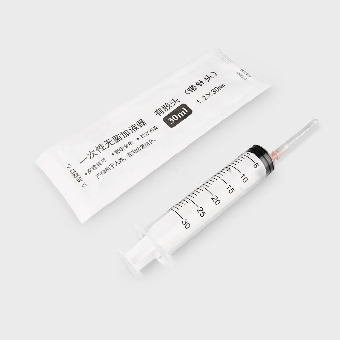 实验耗材 一次性无菌加液器 30ml 有胶头（带针头）1.2&times;30mm 独立包装 科研专用 不可用于人体（同…