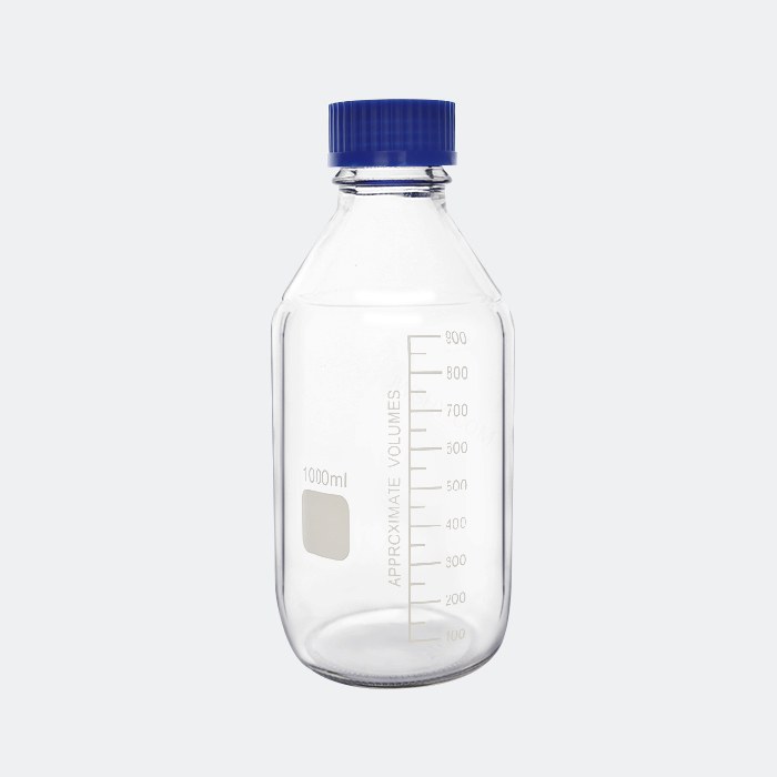 透明蓝盖试剂瓶 GL45 1000mL 底径&times;全高（mm）：101&times;225