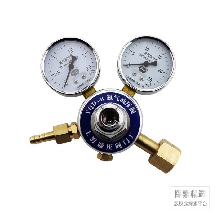 氮气减压阀 黄铜 输入压力：15MPa 输出压力：0.1MPa-1.6MPa 公称流量：60kL/h 输入接口：G5/8…