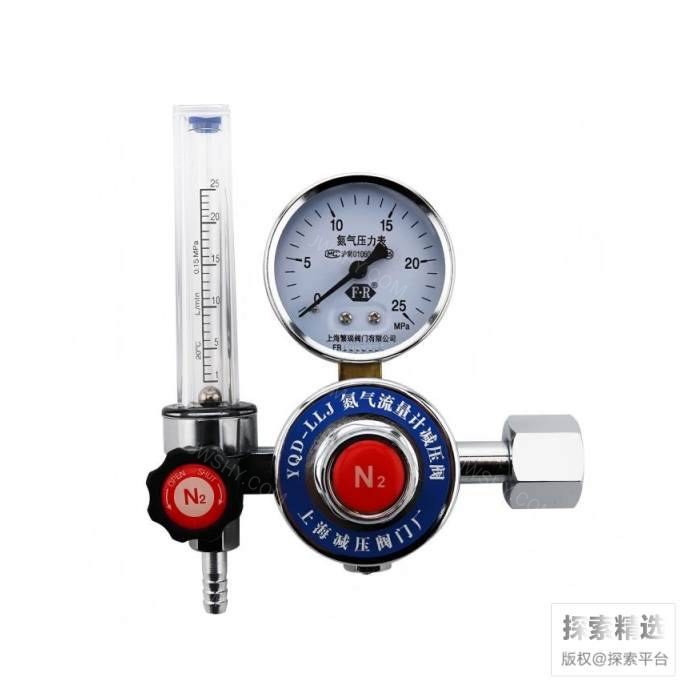 氮气减压阀 黄铜 输入压力：15MPa 输出压力：0.15MPa 公称流量：25L/min 输入接口：G5/8mm
