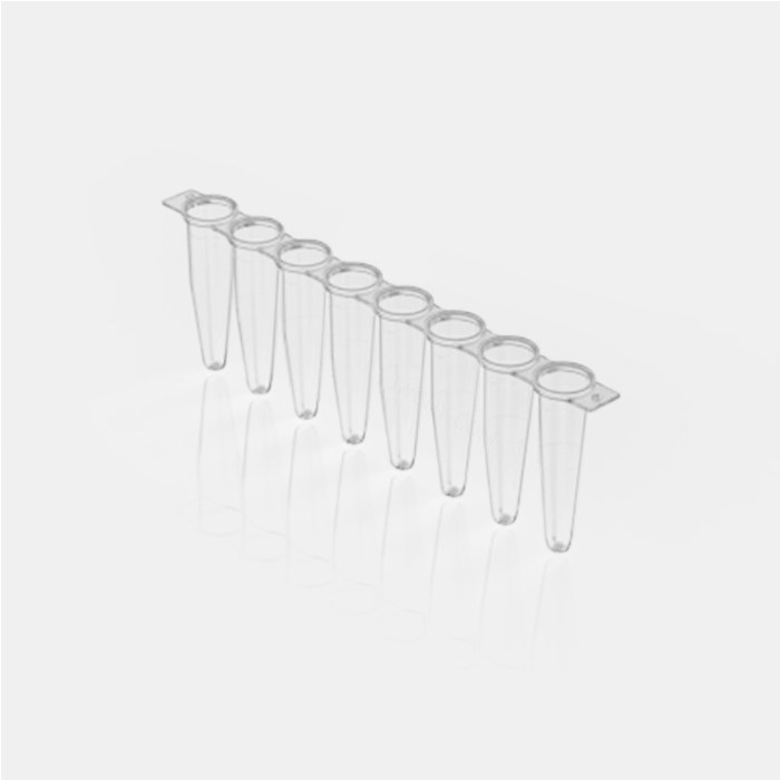 0.2 ml PCR八联管配荧光定量PCR八联管光学平盖 用于PCR QPCR