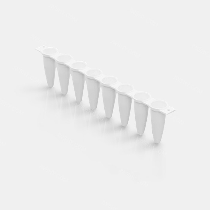 0.1 ml PCR八联管 配荧光定量PCR八联管光学平盖 用于PCR QPCR