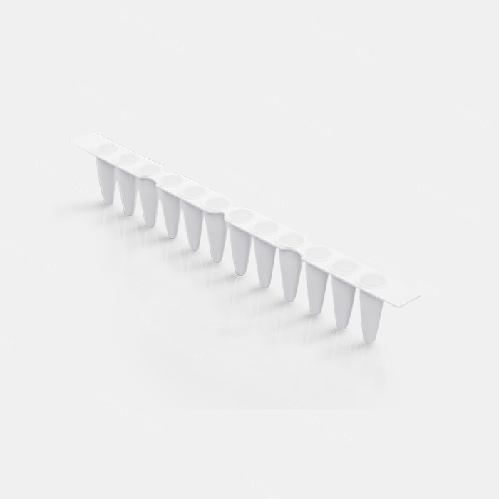 0.1 ml PCR 12联管配荧光定量PCR 12联管光学平盖 用于PCR QPCR