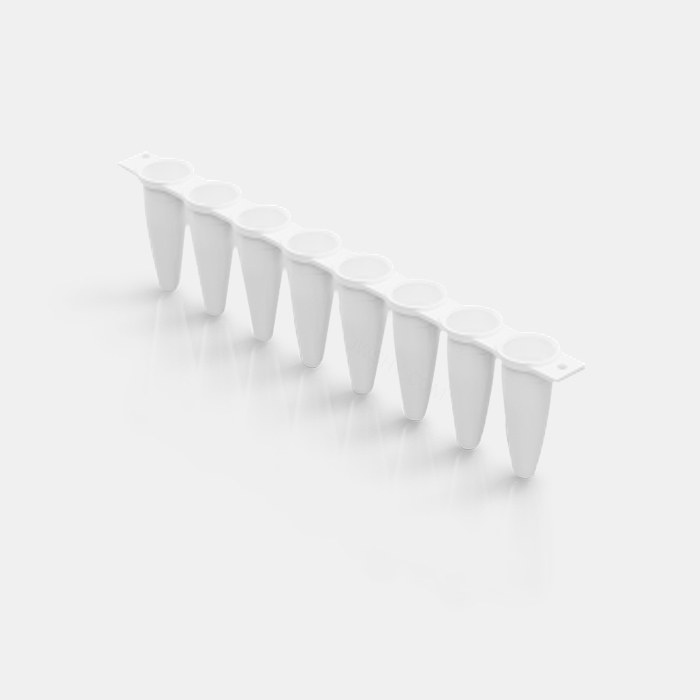 0.1 ml PCR八联管配荧光定量PCR八联管光学平盖 用于PCR QPCR
