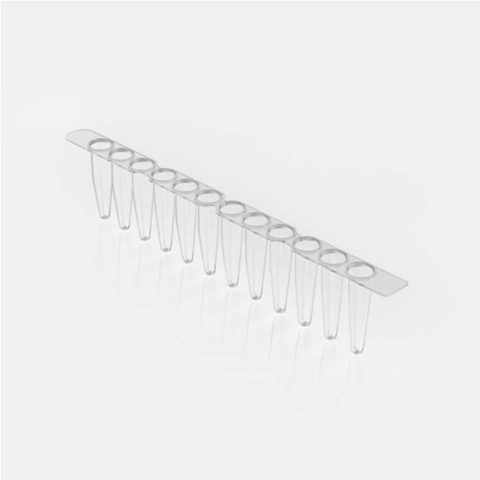 0.2 ml PCR 12联管配荧光定量PCR 12联管光学平盖 用于PCR QPCR