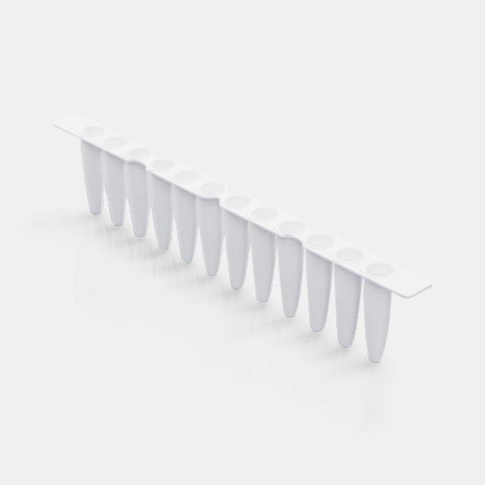 0.2 ml PCR 12联管配荧光定量PCR 12联管光学平盖 用于PCR QPCR - ACESUN艾斯琳